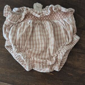 Apolina Plaid Ruffled Baby Bloomers